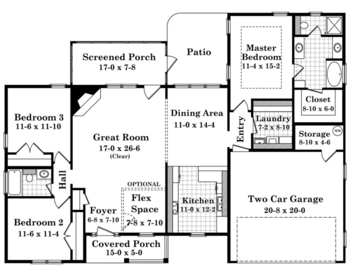 Main Floor for House Plan #348-00046
