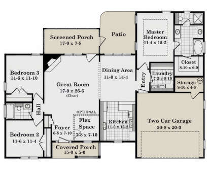 Main Floor for House Plan #348-00046