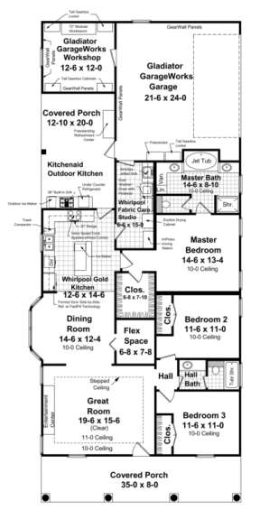 Main Floor for House Plan #348-00047