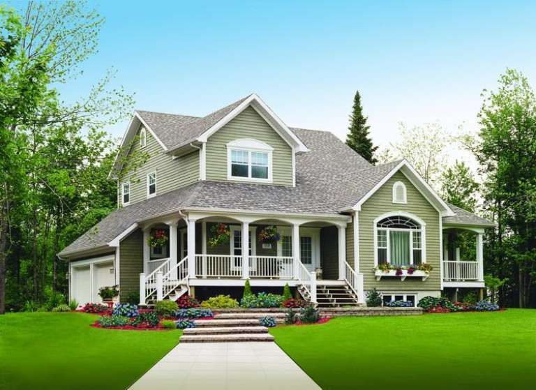 Country House Plan #034-00048 Elevation Photo
