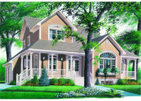 Country House Plan #034-00048 Elevation Photo