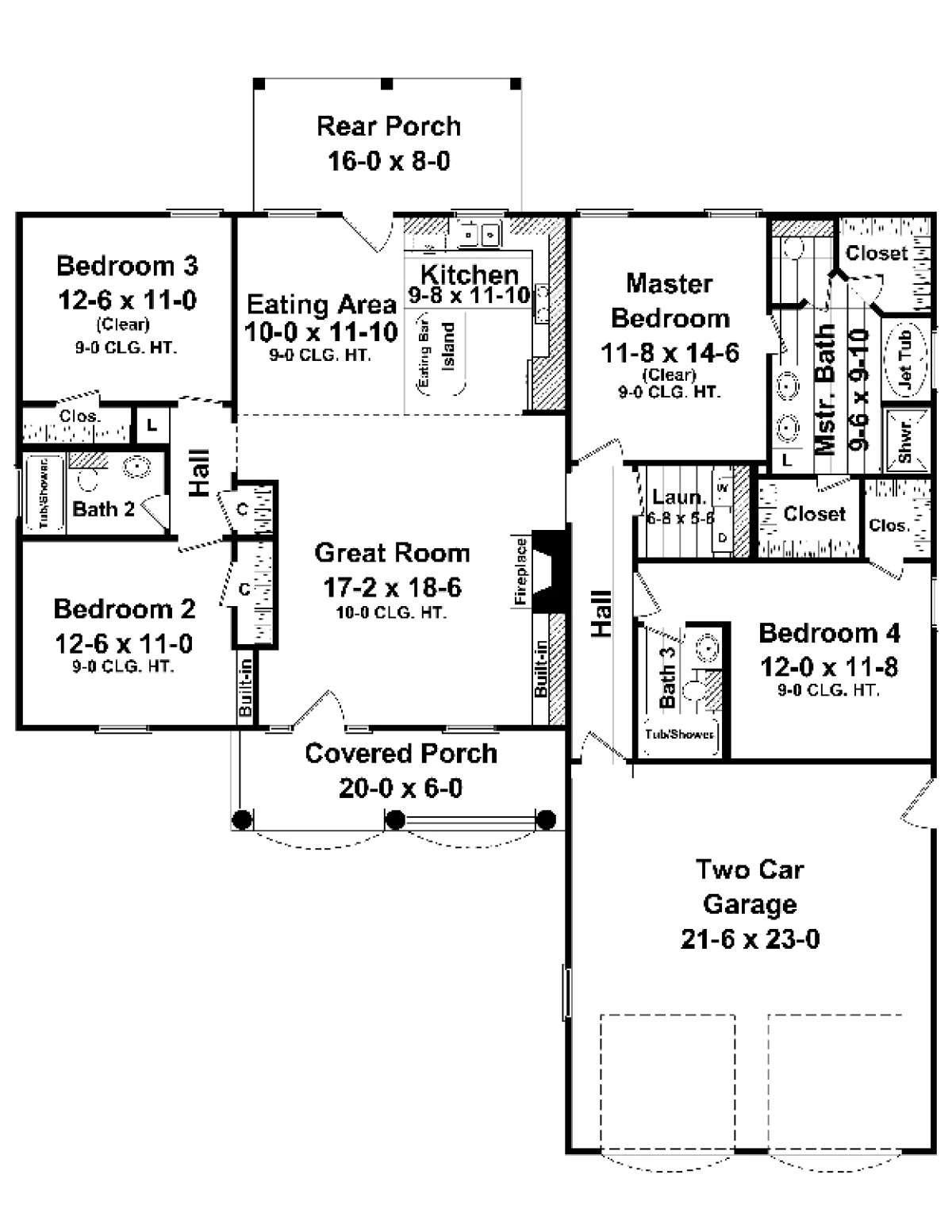 Main Floor for House Plan #348-00048