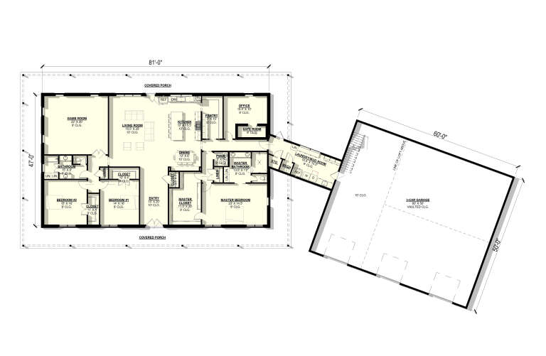 House Plan House Plan #36502 Drawing 1