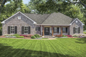 Country House Plan #348-00050 Elevation Photo