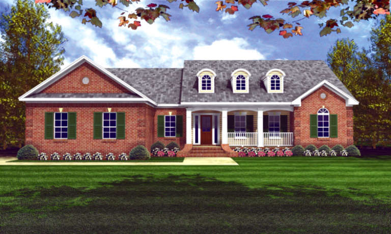 Country House Plan #348-00051 Elevation Photo