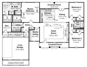 Main Floor for House Plan #348-00051