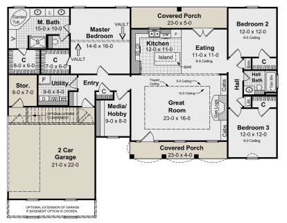 Main Floor for House Plan #348-00051