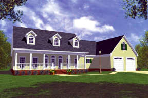Country House Plan #348-00055 Elevation Photo