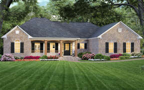 Country House Plan #348-00056 Elevation Photo