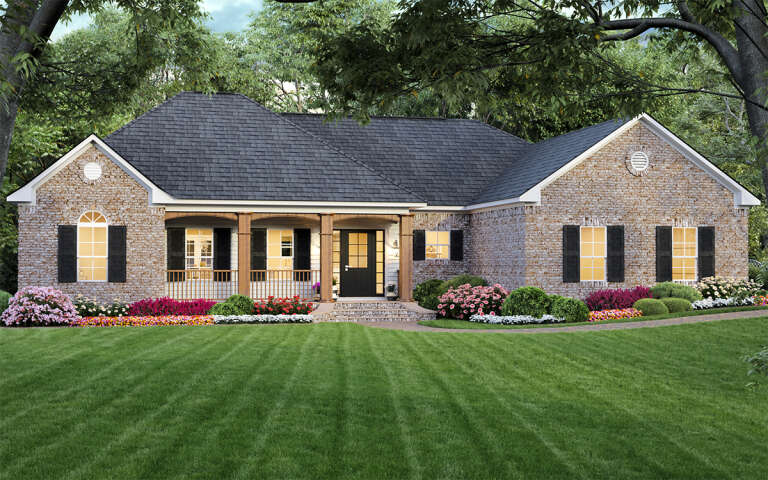 Country House Plan #348-00056 Elevation Photo