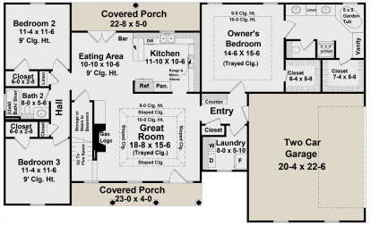 Main Floor for House Plan #348-00056