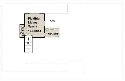 Bonus Space for House Plan #348-00056