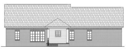 Ranch House Plan #348-00057 Elevation Photo