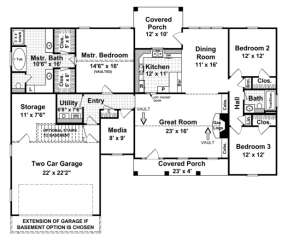 Main Floor for House Plan #348-00057
