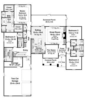 Main Floor for House Plan #348-00059