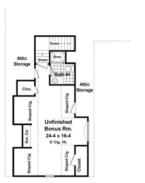 Bonus Room for House Plan #348-00059