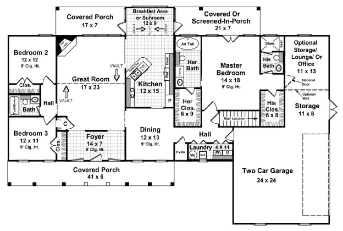 Main Floor for House Plan #348-00061