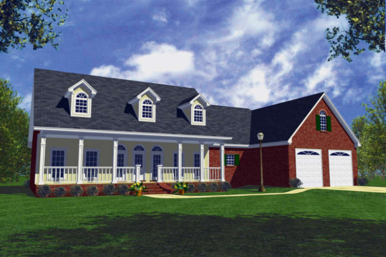 Ranch House Plan #348-00062 Elevation Photo