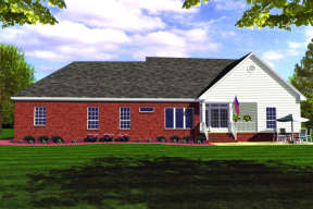 Ranch House Plan #348-00062 Elevation Photo