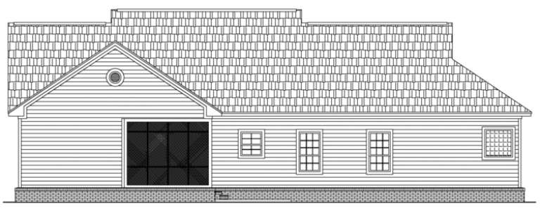 Ranch House Plan #348-00063 Elevation Photo