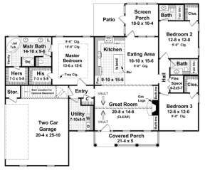 Main Floor for House Plan #348-00063