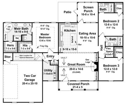 Main Floor for House Plan #348-00063