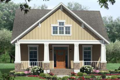 Cottage House Plan #348-00064 Elevation Photo