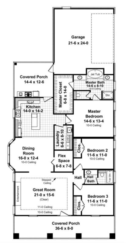 Main Floor for House Plan #348-00064
