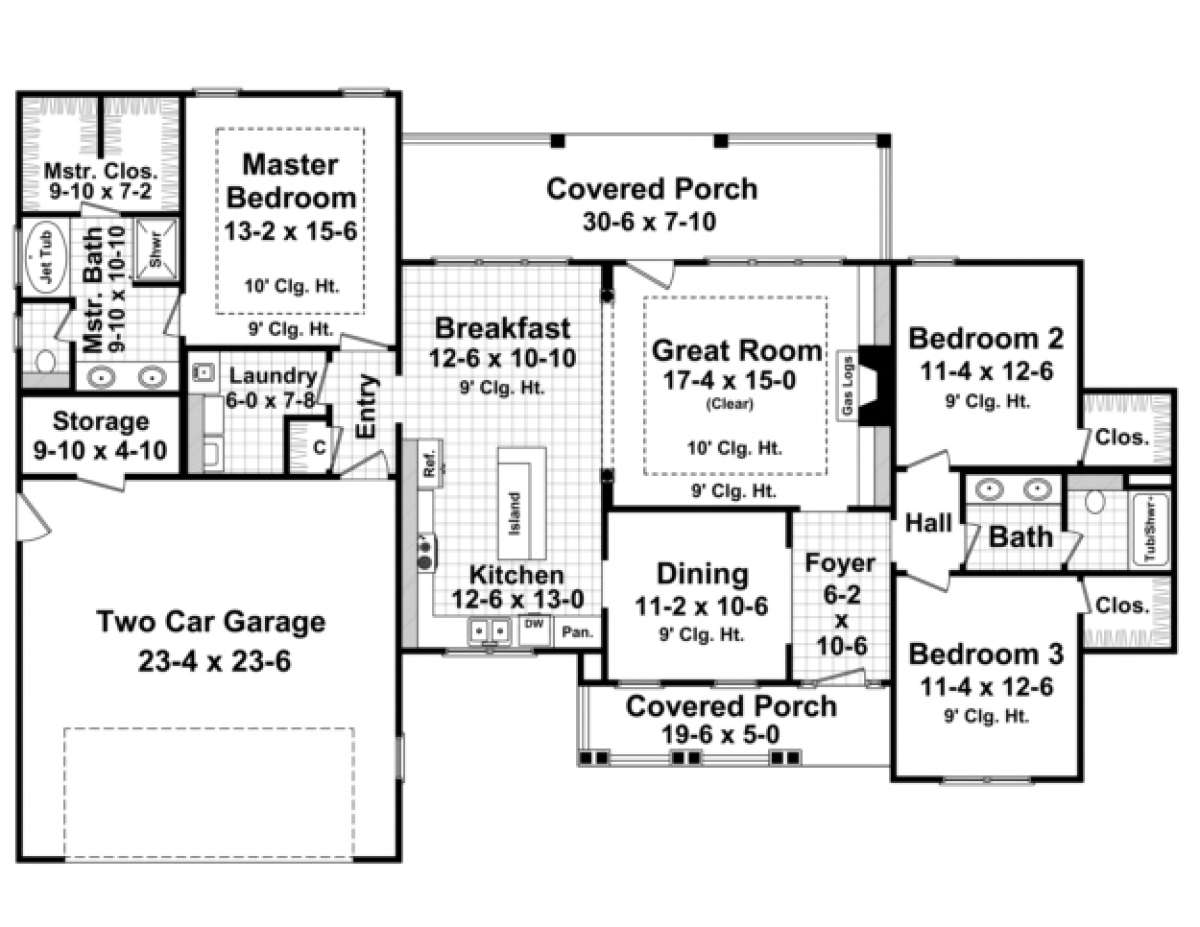 Main Floor for House Plan #348-00066