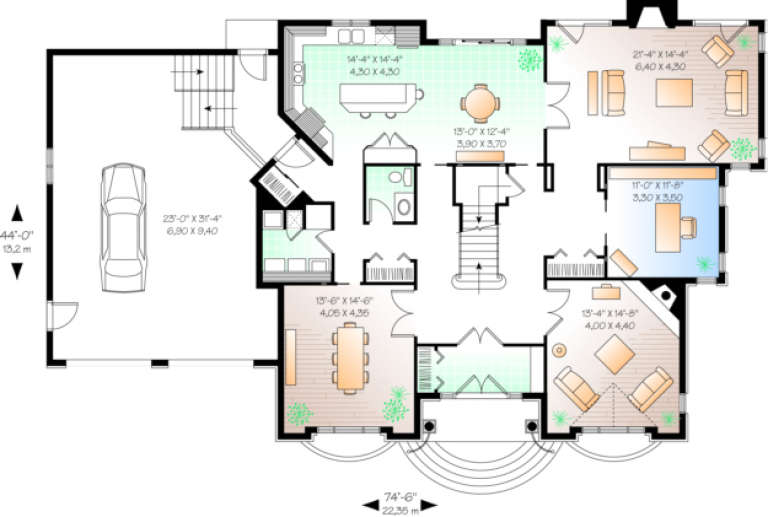 House Plan House Plan #367 Drawing 1