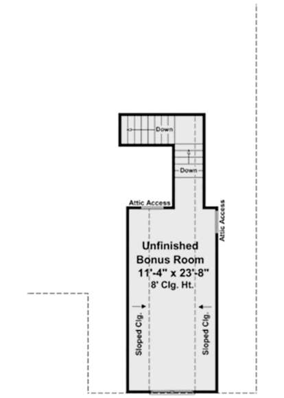 Bonus Room for House Plan #348-00067