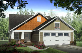 Cottage House Plan #348-00068 Elevation Photo