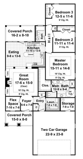 Main Floor for House Plan #348-00068