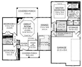 Main Floor for House Plan #348-00069