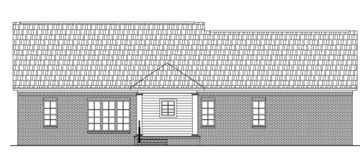 Ranch House Plan #348-00070 Elevation Photo