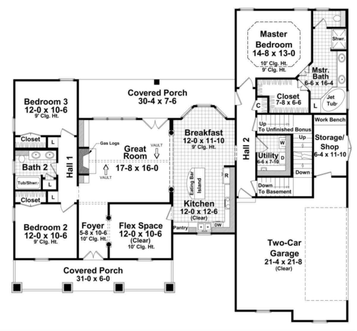 Main Floor for House Plan #348-00072