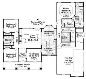 Main Floor for House Plan #348-00072
