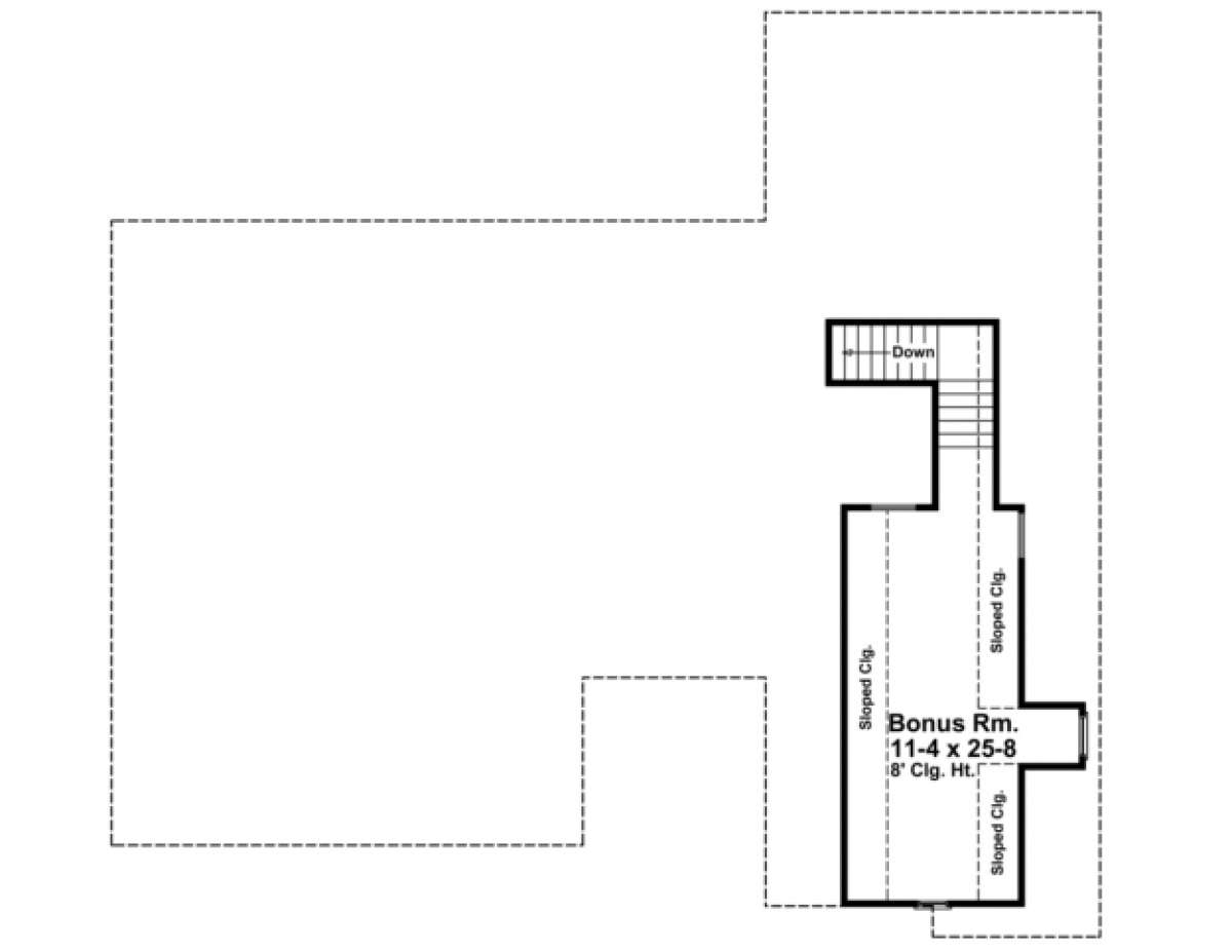 Bonus Room for House Plan #348-00072