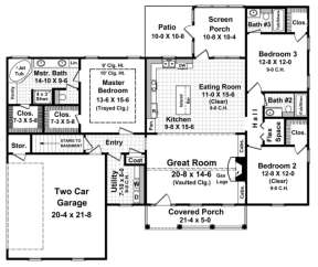 Main Floor for House Plan #348-00073