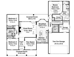 Main Floor for House Plan #348-00075