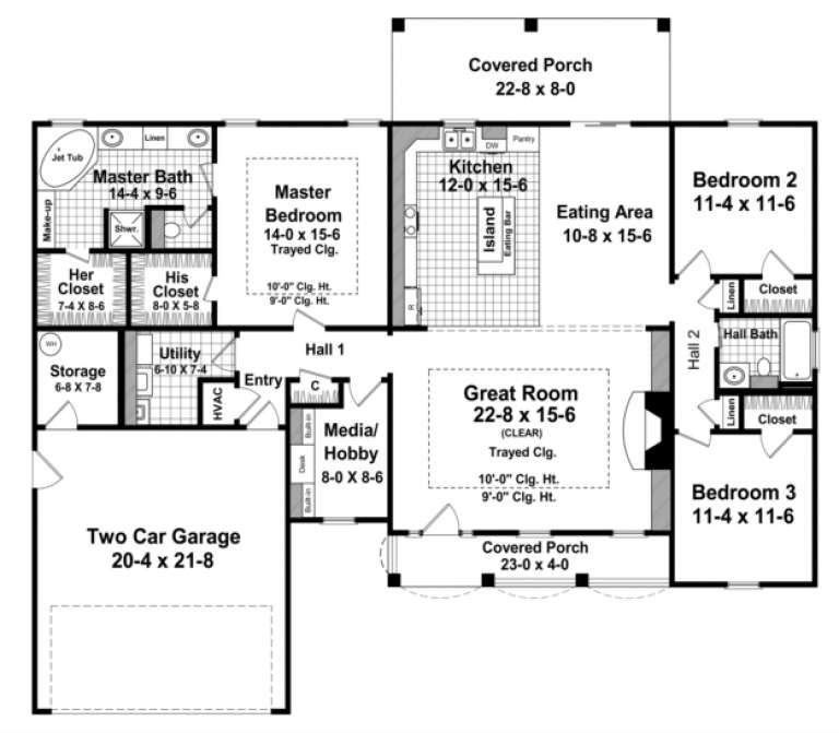 House Plan House Plan #3680 Drawing 1