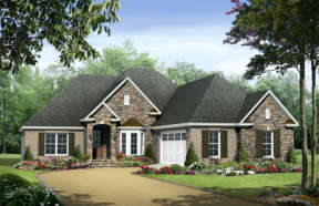 Country House Plan #348-00077 Elevation Photo