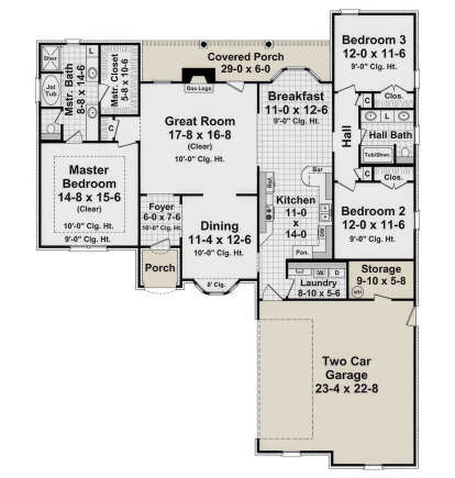 Main Floor for House Plan #348-00077