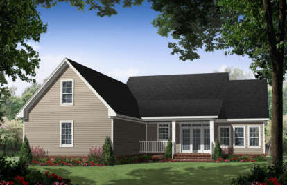 Farmhouse House Plan #348-00079 Elevation Photo