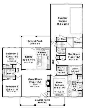 Main Floor for House Plan #348-00079