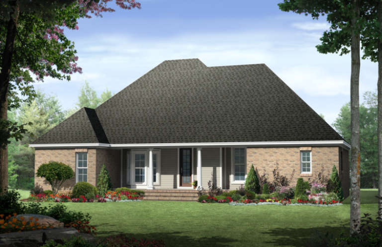 Traditional House Plan #348-00082 Elevation Photo