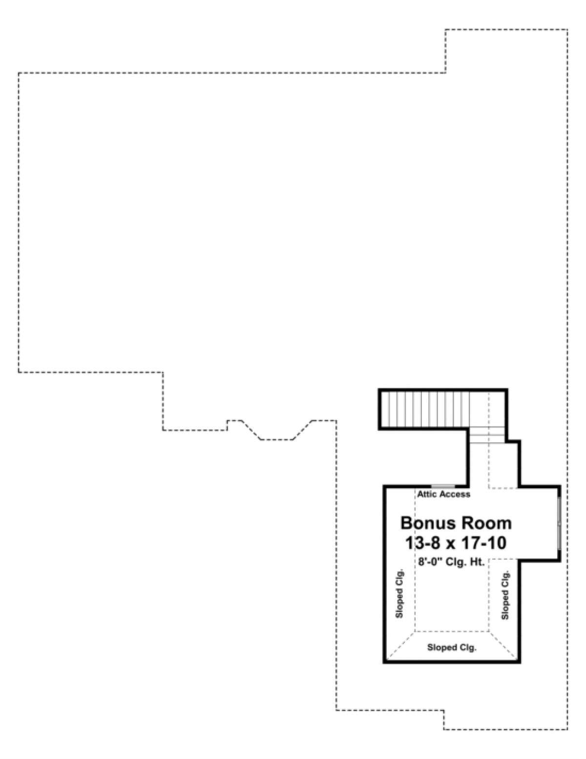 Bonus Room for House Plan #348-00082