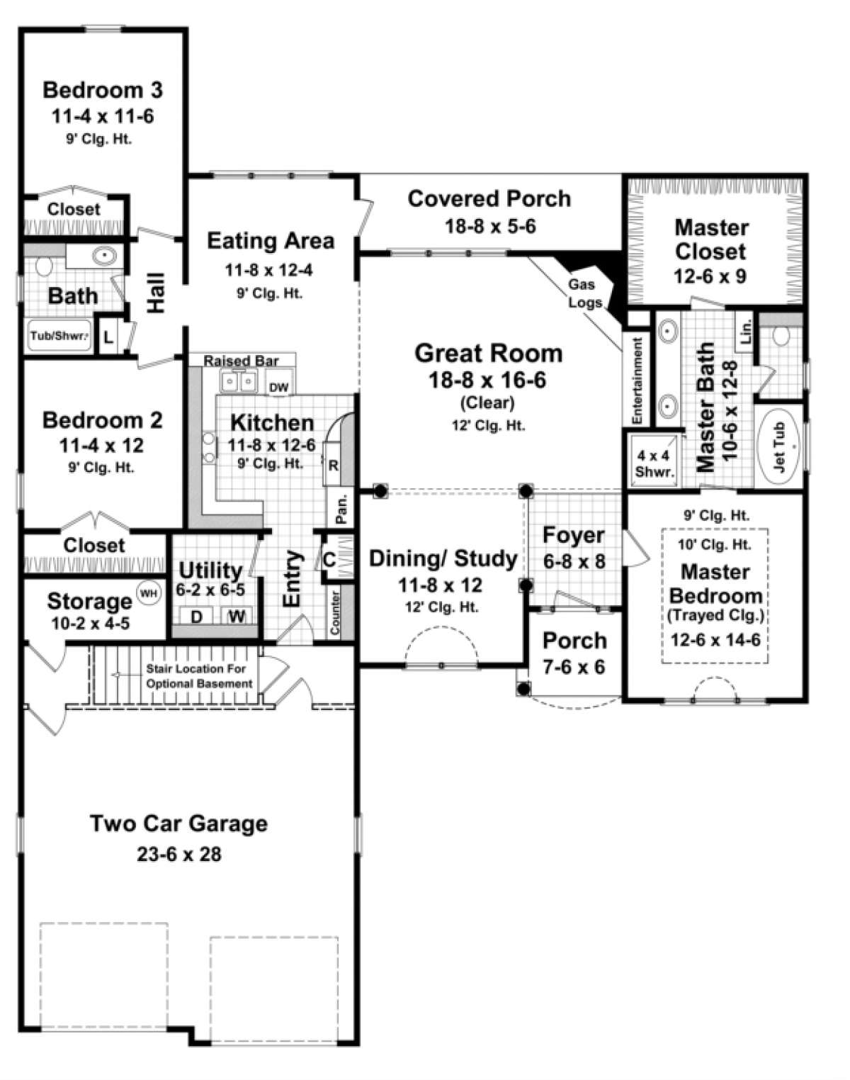 Main Floor for House Plan #348-00083