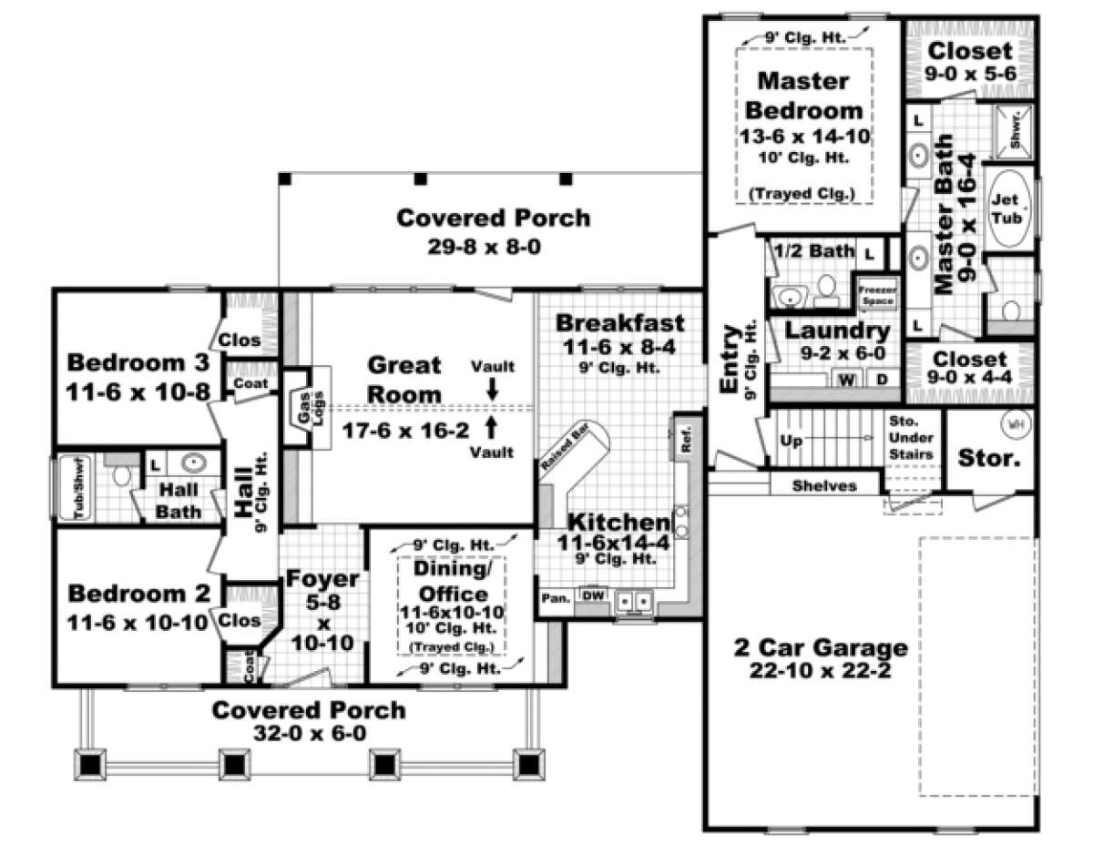 Main Floor for House Plan #348-00085