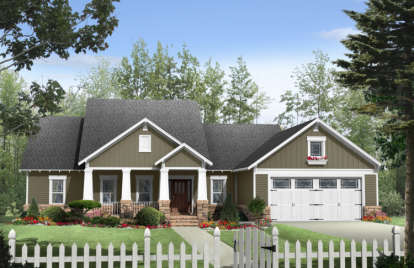 3 Bed, 2 Bath, 1901 Square Foot House Plan - #348-00086